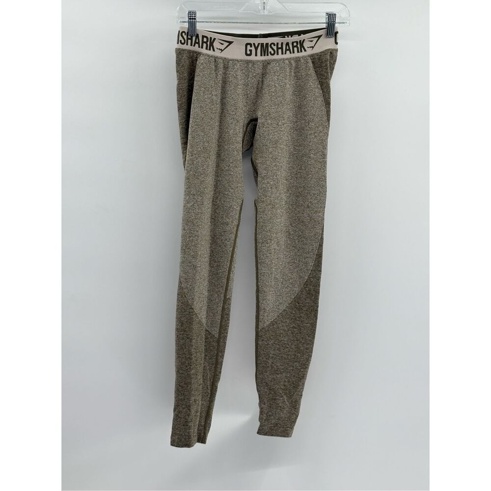 Gymshark Leggings Women‎ Size Medium Olive Green Seamless Workout Gym